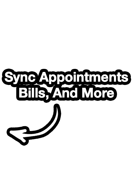 Sync appointments and more