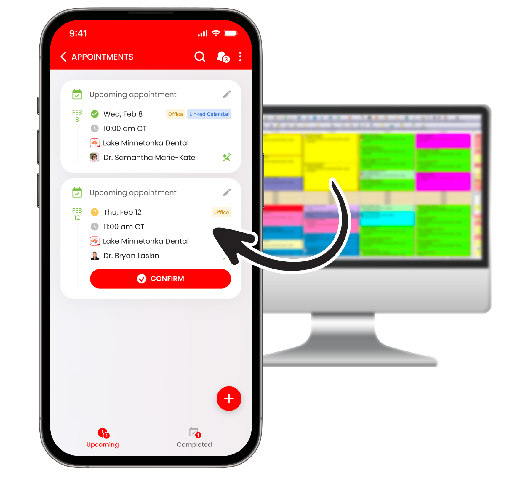 Sync your practice software easily for convenient reminders and scheduling